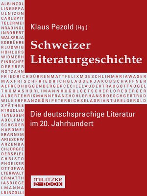 cover image of Schweizer Literaturgeschichte